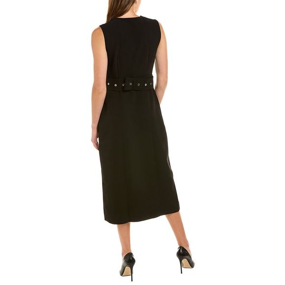 Modern Citizen Womens  Jisoo Wrap Midi Dress, Black - Picture 2 of 3